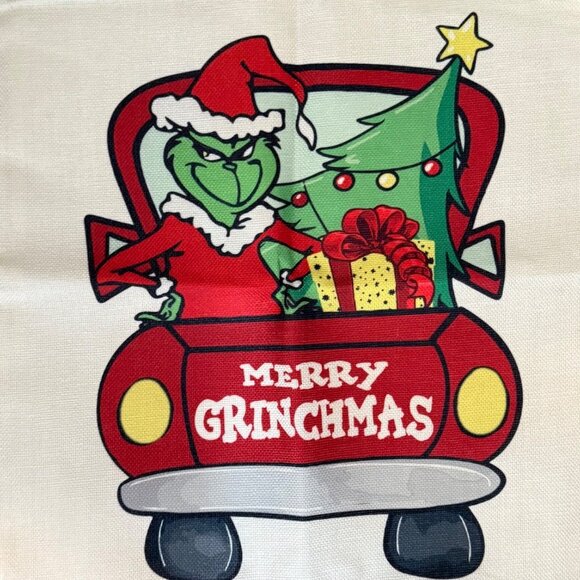 Grinch Christmas Pillow Covers Set of 2 Festive Decorative Throw Cushion Cases - Picture 11 of 12